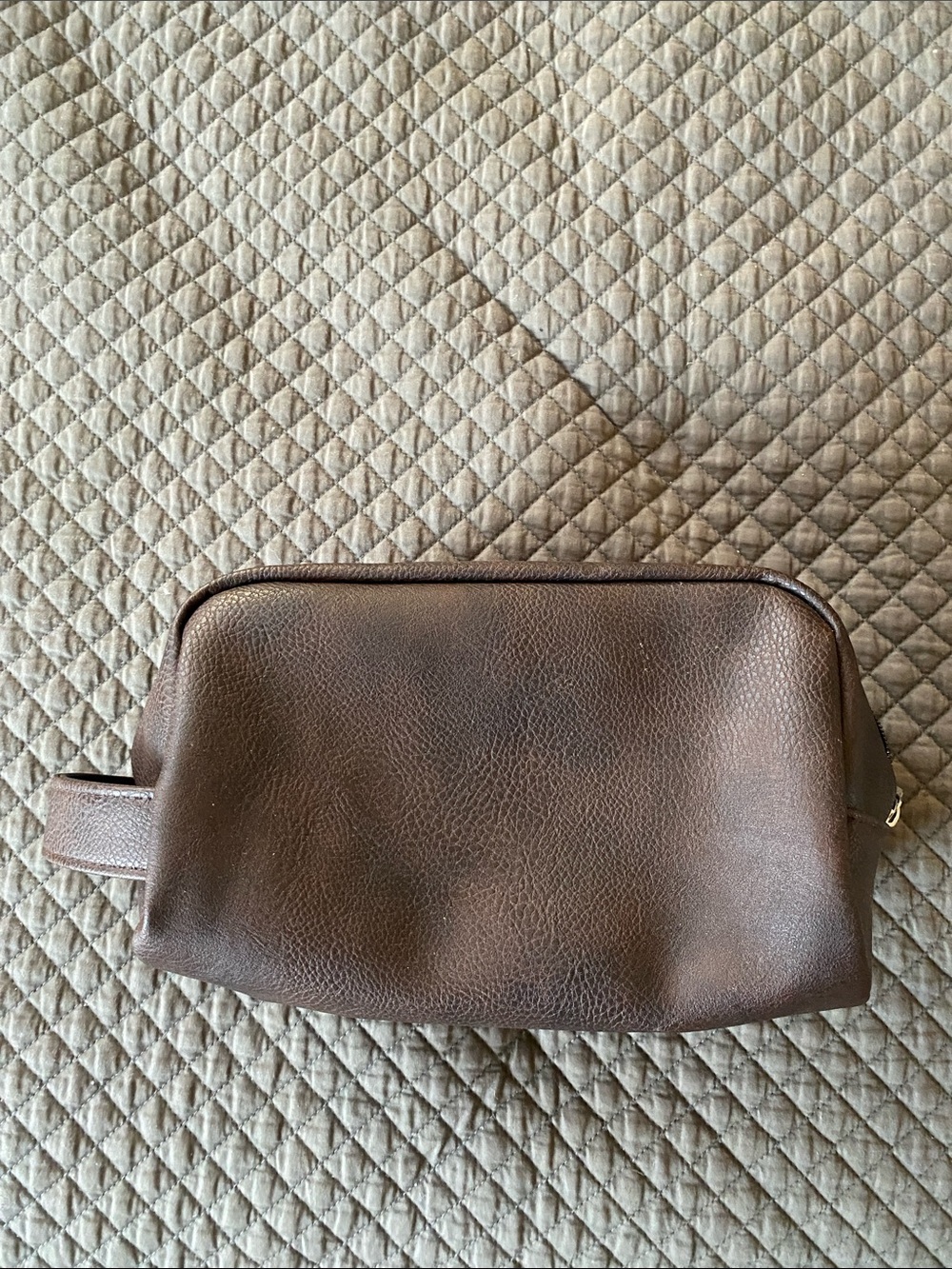 Sephora Men's Brown Leather Toiletry Kit